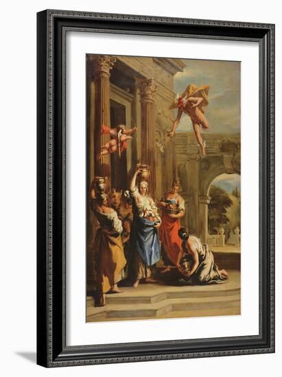 Mercury, Herse and Aglauros-Sebastiano Ricci-Framed Giclee Print