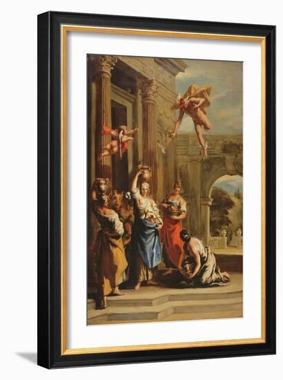 Mercury, Herse and Aglauros-Sebastiano Ricci-Framed Giclee Print