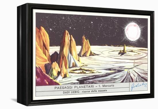 Mercury Landscape Trade Card-null-Framed Stretched Canvas