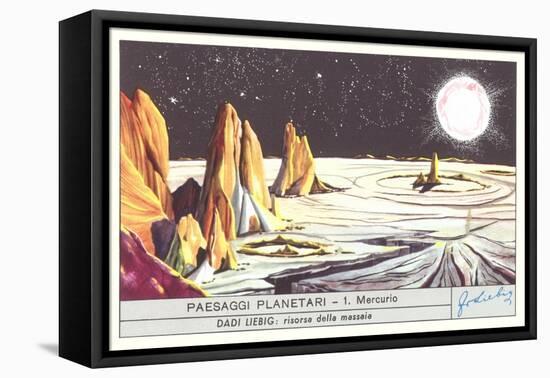 Mercury Landscape Trade Card-null-Framed Stretched Canvas