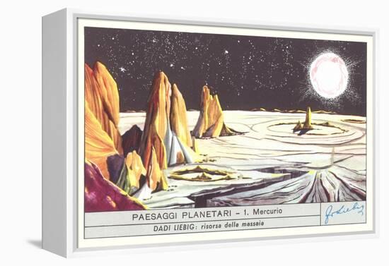 Mercury Landscape Trade Card-null-Framed Stretched Canvas