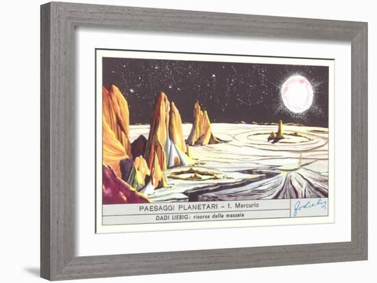 Mercury Landscape Trade Card-null-Framed Premium Giclee Print