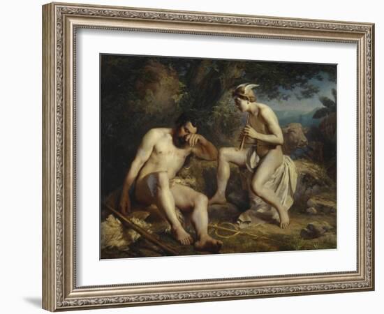 Mercury Lulling Argus to Sleep, 1864-Nikolai Andreyevich Koshelev-Framed Giclee Print