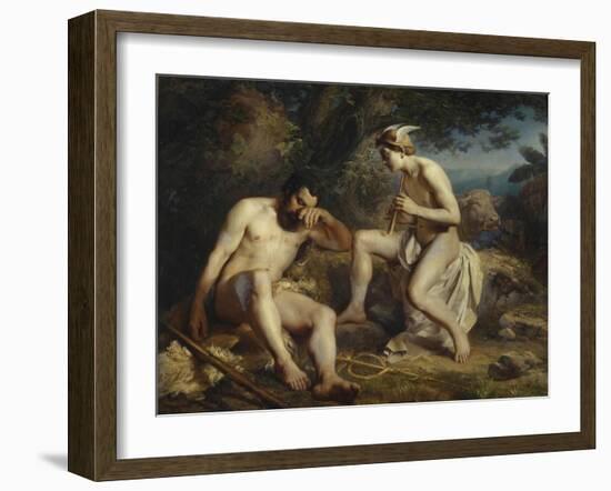 Mercury Lulling Argus to Sleep, 1864-Nikolai Andreyevich Koshelev-Framed Giclee Print