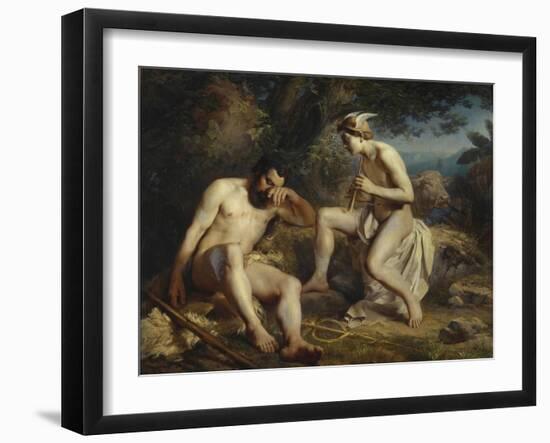 Mercury Lulling Argus to Sleep, 1864-Nikolai Andreyevich Koshelev-Framed Giclee Print