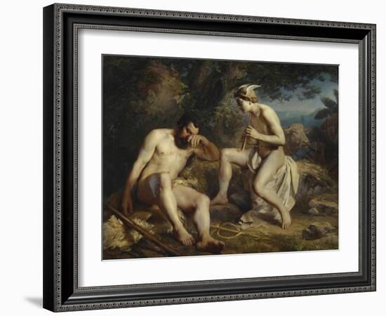 Mercury Lulling Argus to Sleep, 1864-Nikolai Andreyevich Koshelev-Framed Giclee Print