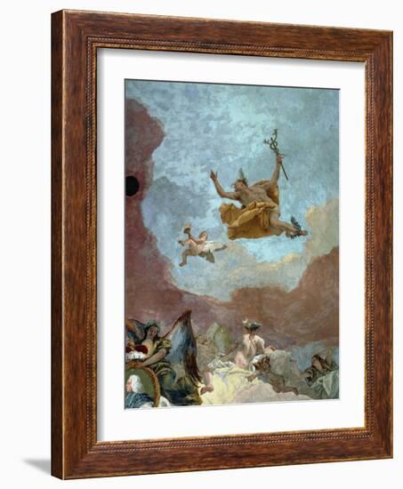 Mercury, Messenger of the Gods-Giovanni Battista Tiepolo-Framed Giclee Print