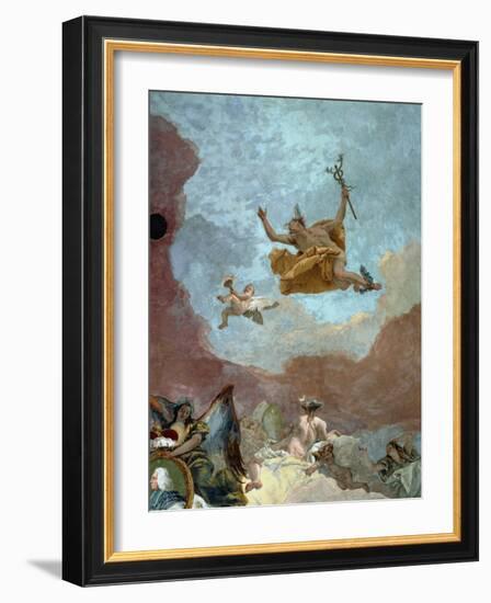 Mercury, Messenger of the Gods-Giovanni Battista Tiepolo-Framed Giclee Print