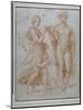 Mercury Offers the Cup of Immortality to Psyche-Giulio Romano-Mounted Giclee Print