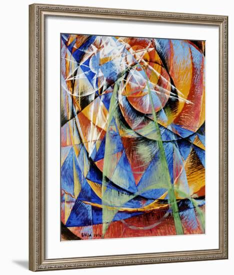 Mercury Passing Before the Sun-Giacomo Balla-Framed Art Print