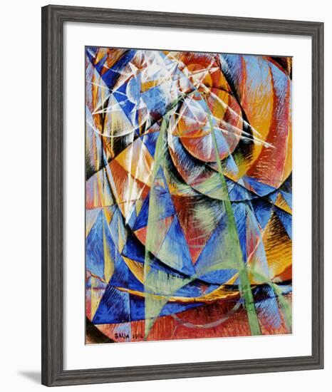 Mercury Passing Before the Sun-Giacomo Balla-Framed Art Print