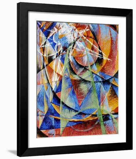 Mercury Passing Before the Sun-Giacomo Balla-Framed Art Print