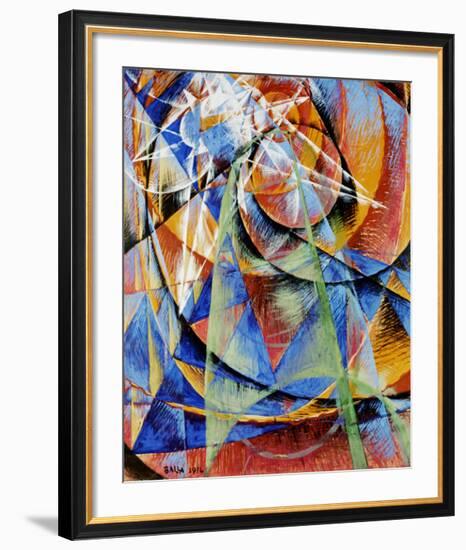 Mercury Passing Before the Sun-Giacomo Balla-Framed Art Print