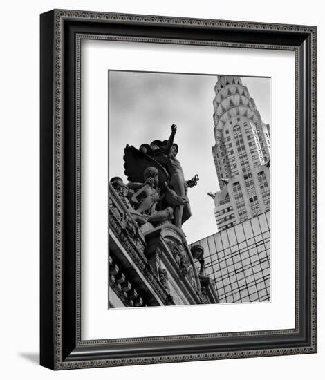 Mercury Statue and Chrysler Building-Christopher Bliss-Framed Giclee Print