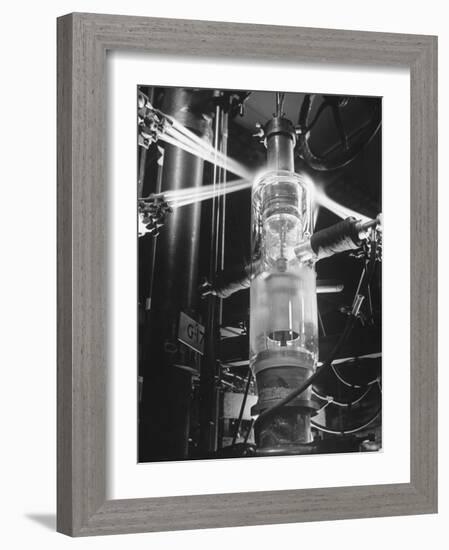 Mercury Vapor Tubes Being Made at a General Electric Plant-Andreas Feininger-Framed Photographic Print