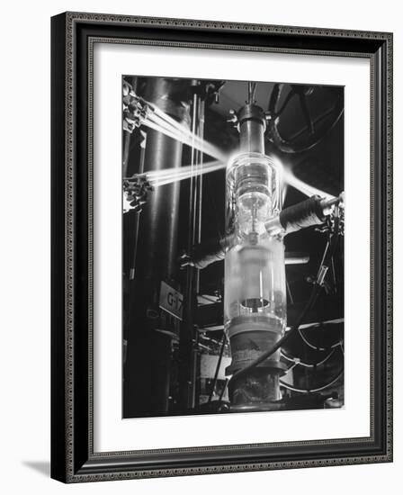 Mercury Vapor Tubes Being Made at a General Electric Plant-Andreas Feininger-Framed Photographic Print