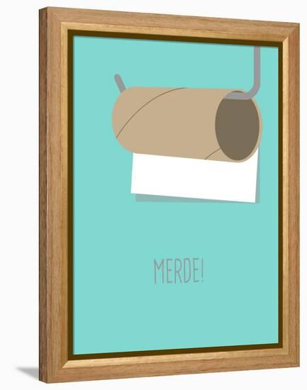 Merde !-null-Framed Stretched Canvas