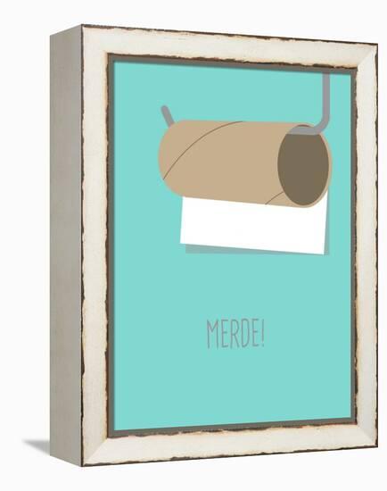 Merde !-null-Framed Stretched Canvas