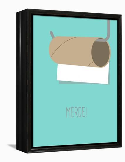 Merde !-null-Framed Stretched Canvas