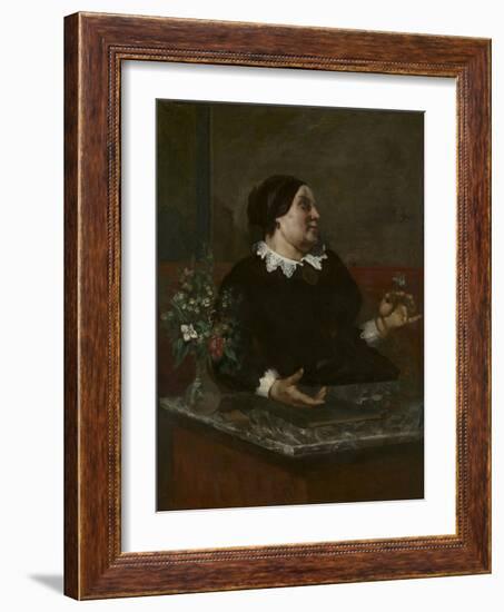 Mère Grégoire, 1855 and 1857-59-Gustave Courbet-Framed Giclee Print