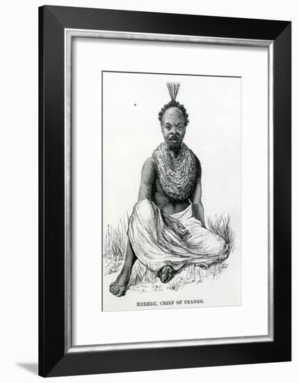 Merere, Chief of the Usango from 'Travels in Africa', 1879-null-Framed Giclee Print