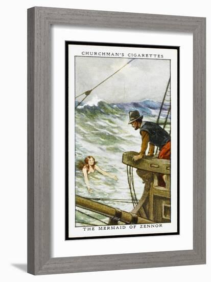 Merfolk and Submarines-G Girardot-Framed Art Print