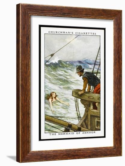 Merfolk and Submarines-G Girardot-Framed Art Print