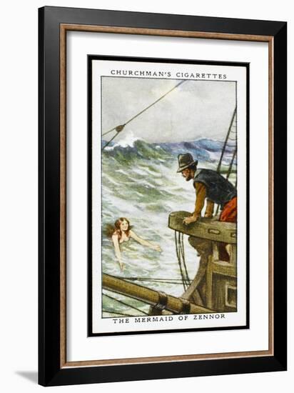 Merfolk and Submarines-G Girardot-Framed Art Print