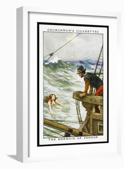 Merfolk and Submarines-G Girardot-Framed Art Print