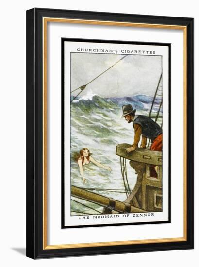 Merfolk and Submarines-G Girardot-Framed Art Print