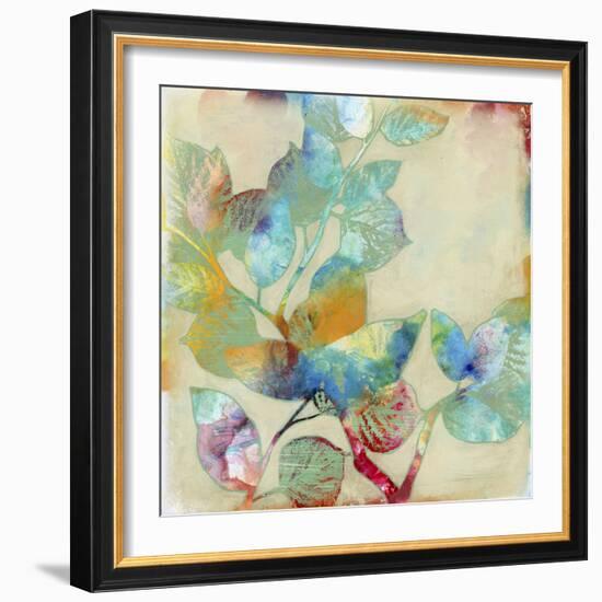 Merging Leaves I-Jennifer Goldberger-Framed Art Print