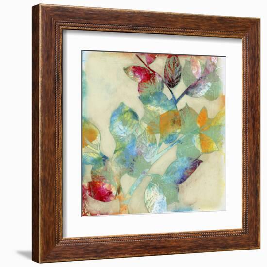 Merging Leaves II-Jennifer Goldberger-Framed Art Print