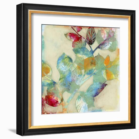 Merging Leaves II-Jennifer Goldberger-Framed Art Print