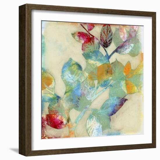 Merging Leaves II-Jennifer Goldberger-Framed Art Print