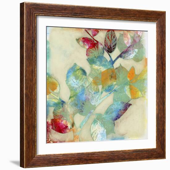 Merging Leaves II-Jennifer Goldberger-Framed Art Print