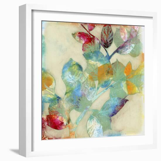 Merging Leaves II-Jennifer Goldberger-Framed Art Print