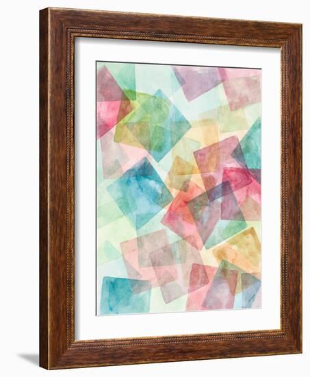 Merging Shapes I-Ann Marie Coolick-Framed Art Print