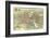 Merian map of Paris 1615-Matheus Merian-Framed Art Print