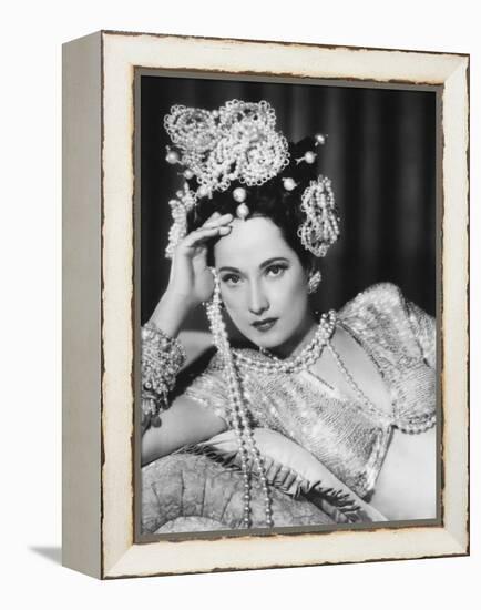 Merle Oberon, 1945-null-Framed Premier Image Canvas