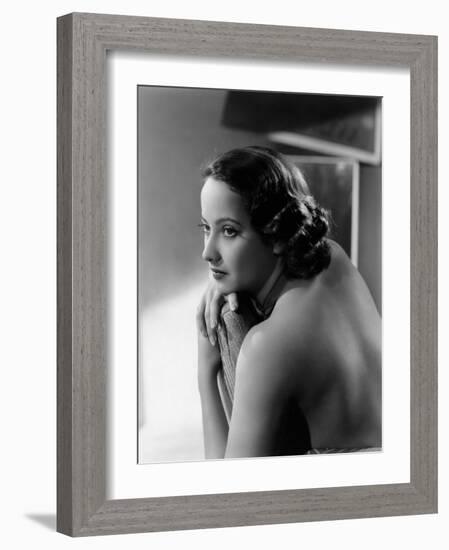 Merle Oberon, c.1936-null-Framed Photo