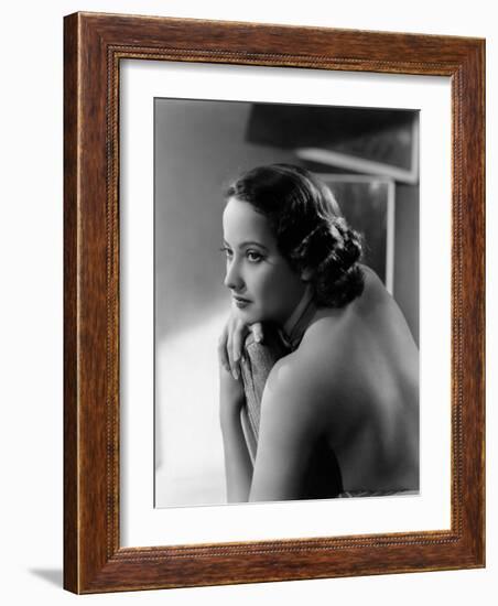 Merle Oberon, c.1936-null-Framed Photo