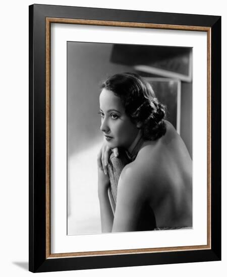 Merle Oberon, c.1936-null-Framed Photo