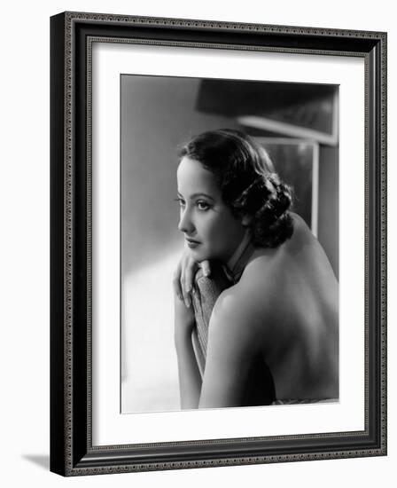 Merle Oberon, c.1936-null-Framed Photo