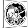 Merlin, an Illustration from 'Le Morte D'Arthur' by Sir Thomas Malory, 1893-94-Aubrey Beardsley-Mounted Giclee Print