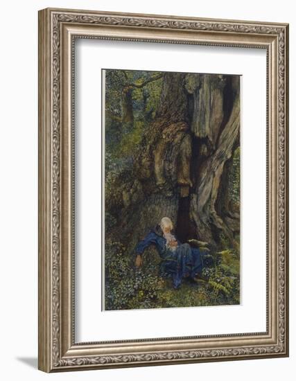 Merlin Reveals the Secrets of His Magic to Vivien Who Promptly Deserts Him-Eleanor Fortescue Brickdale-Framed Photographic Print