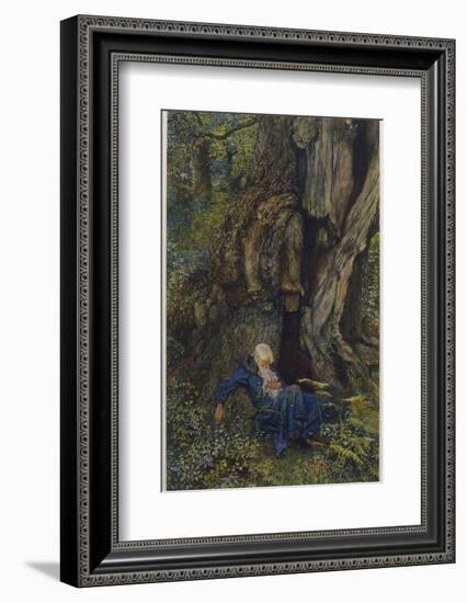 Merlin Reveals the Secrets of His Magic to Vivien Who Promptly Deserts Him-Eleanor Fortescue Brickdale-Framed Photographic Print