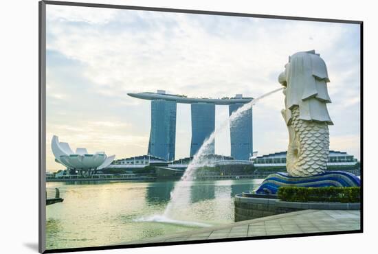 Merlion Statue, the National Symbol of Singapore and its Most Famous Landmark, Merlion Park-Fraser Hall-Mounted Photographic Print