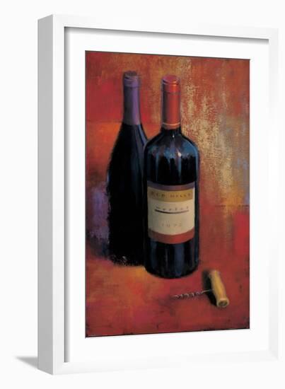 Merlot Abstract-James Wiens-Framed Art Print