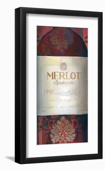 Merlot Red Wine-Louise Montillio-Framed Art Print