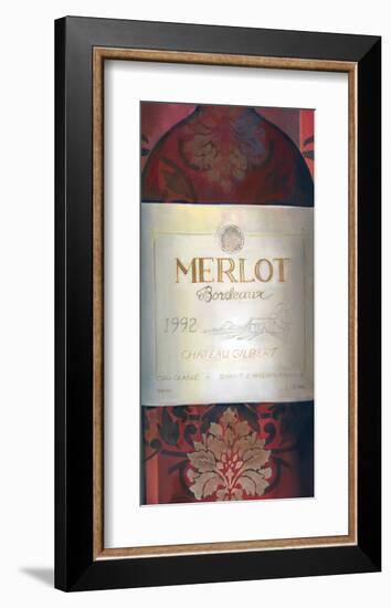 Merlot Red Wine-Louise Montillio-Framed Art Print